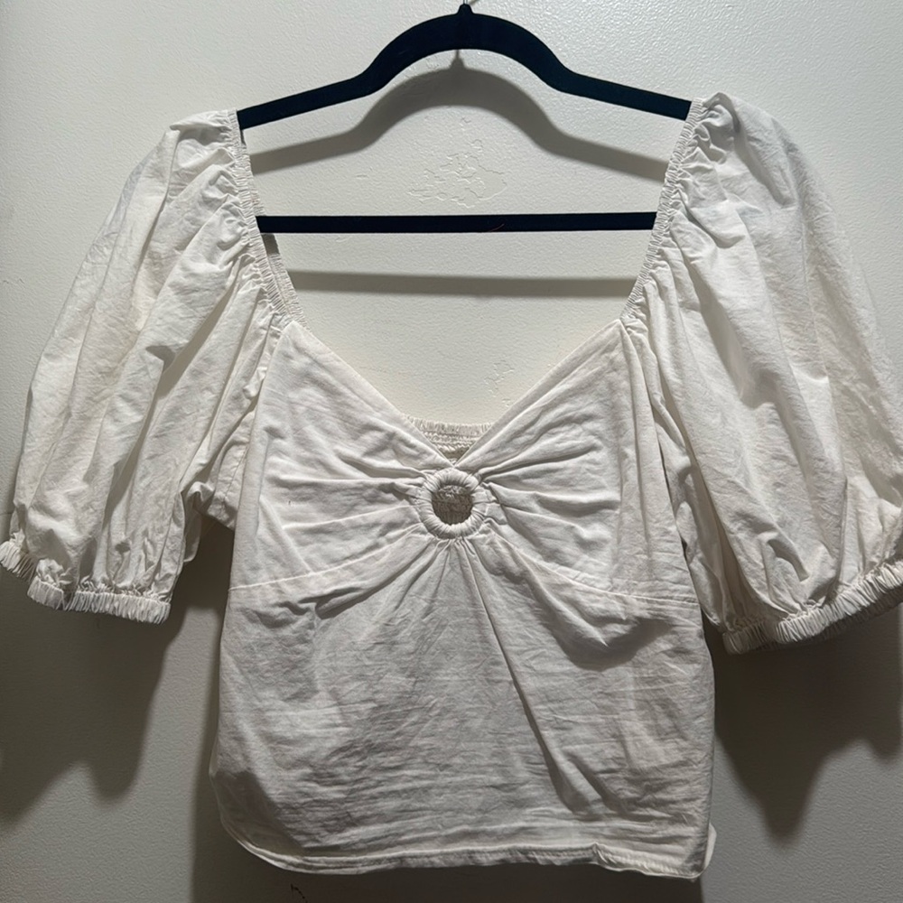 White crop top (Large)